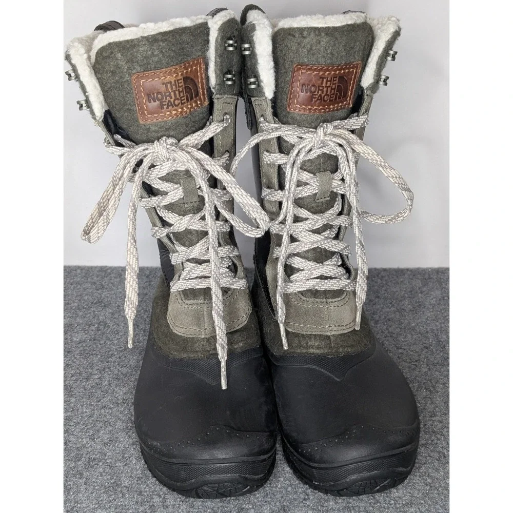 The North Face Shellista III Mid Waterproof Insulated Winter Boot Gray Size 8.5
